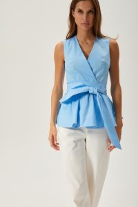Блузка — Бледно-голубой