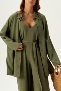 Блузка — Оливковый
